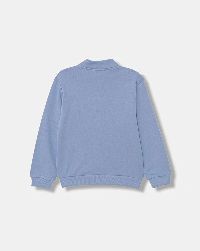 United Colors of Benetton fermuarlı çocuk pamuklu sweatshirt