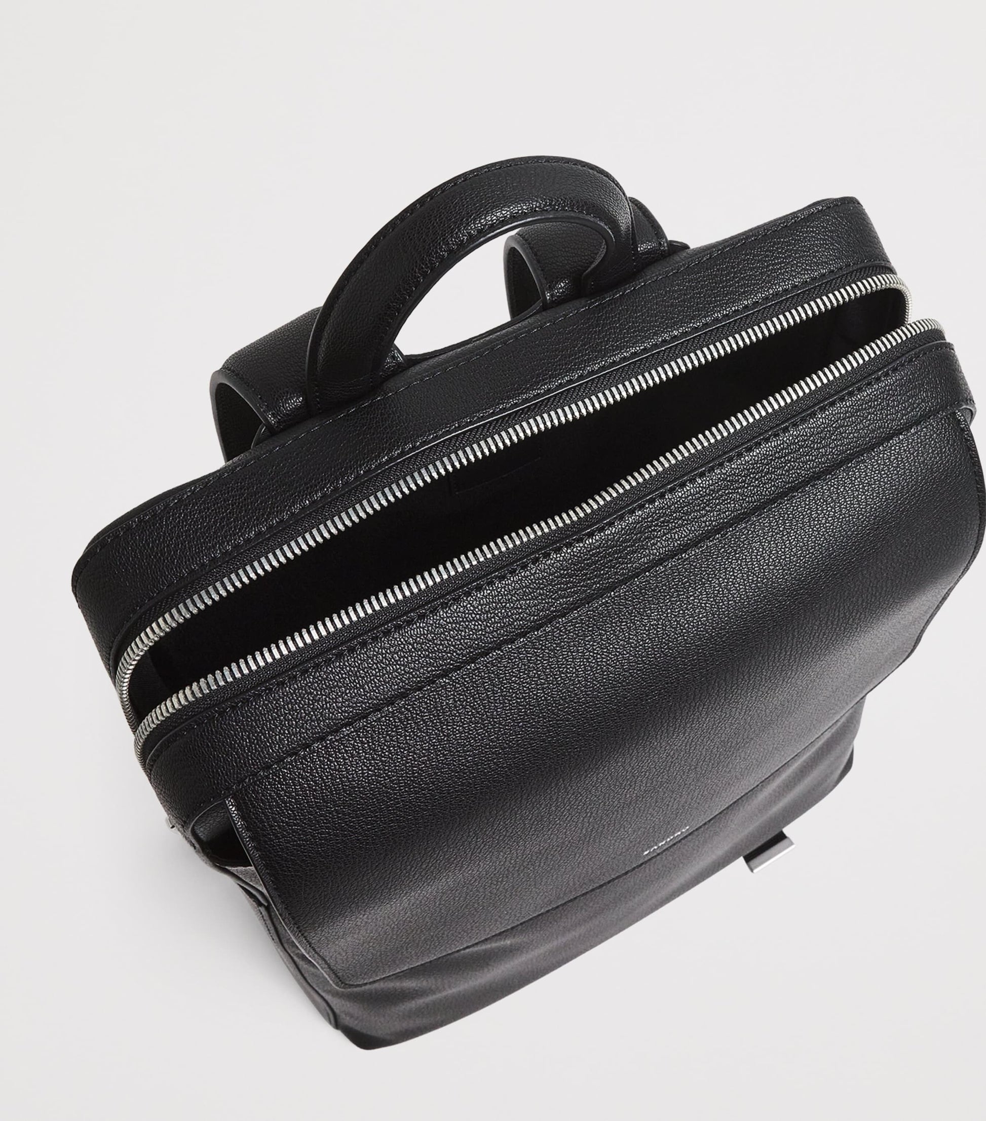 Leather Logo Backpack