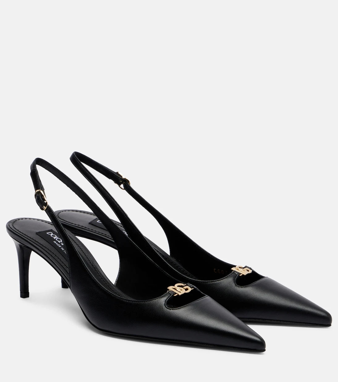 Dolce&Gabbana - Lollo DG 60 leather slingback pumps