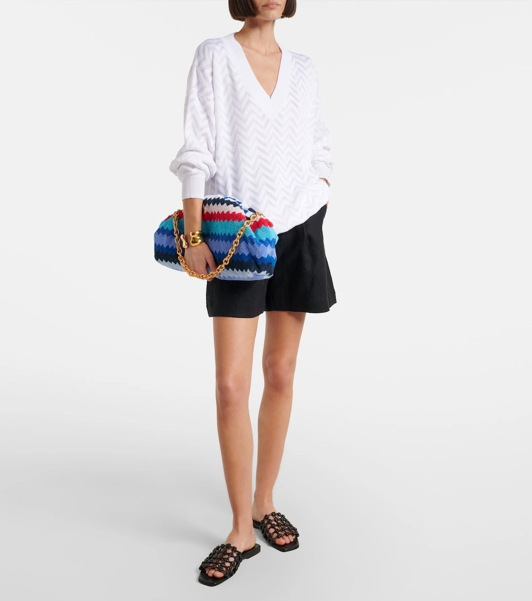 Missoni - Zigzag terry clutch