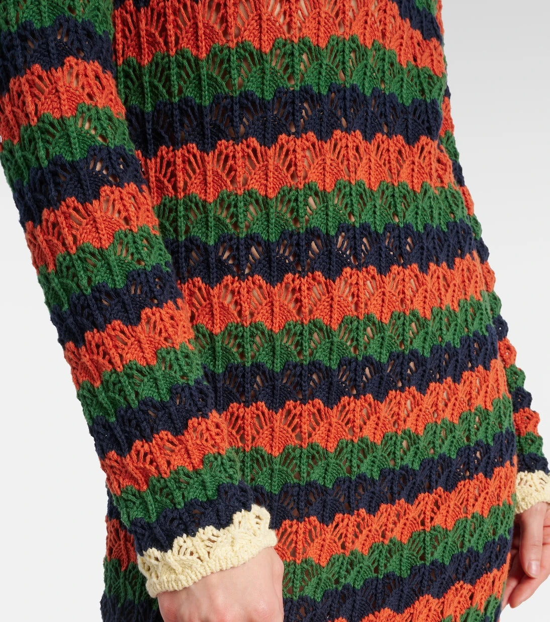 La DoubleJ - Perry crochet cotton polo dress