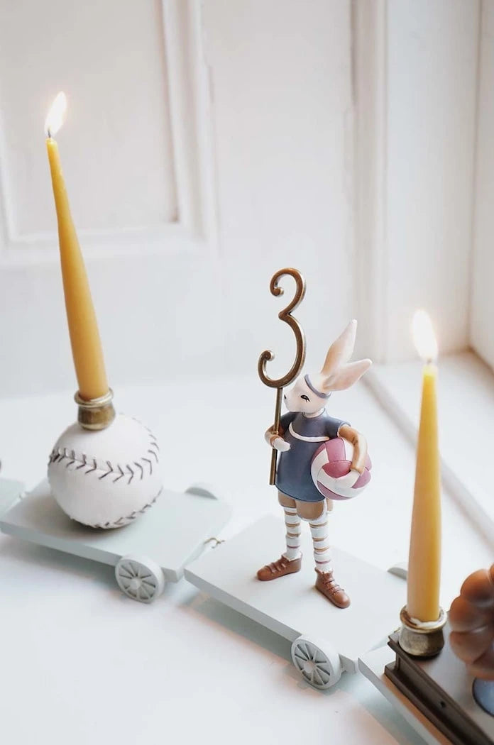 Konges Sløjd BIRTHDAY TRAIN CANDLES Doğum Günü Mum Seti