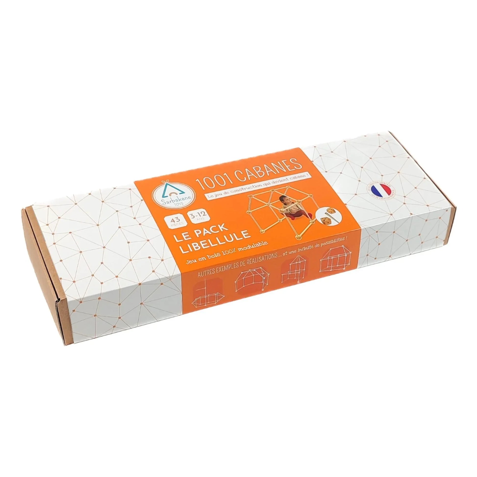 Sarbakane - Cabane à construire - Pack Libellule - 43 pieces