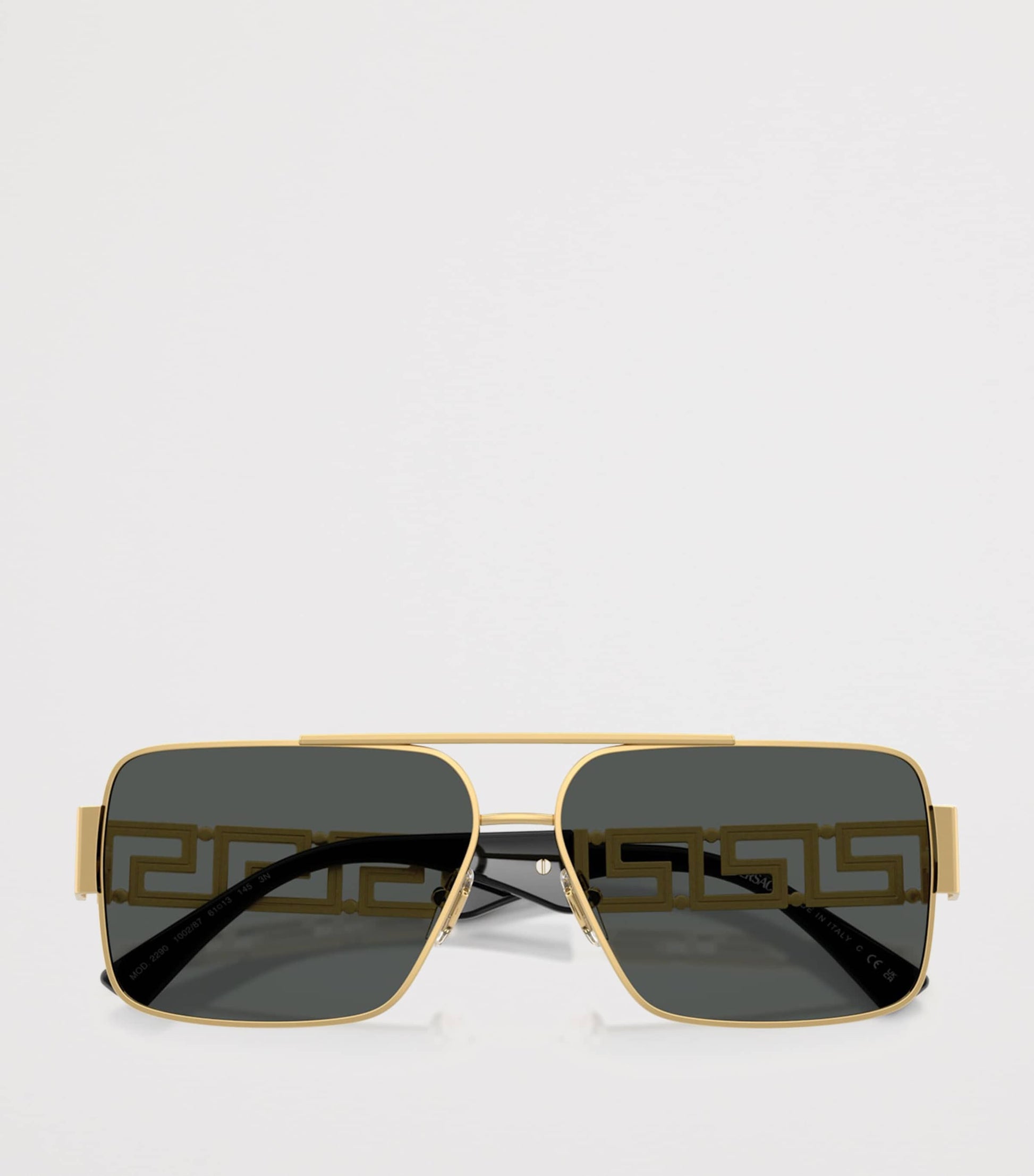 Wire-Frame Rectangular Sunglasses