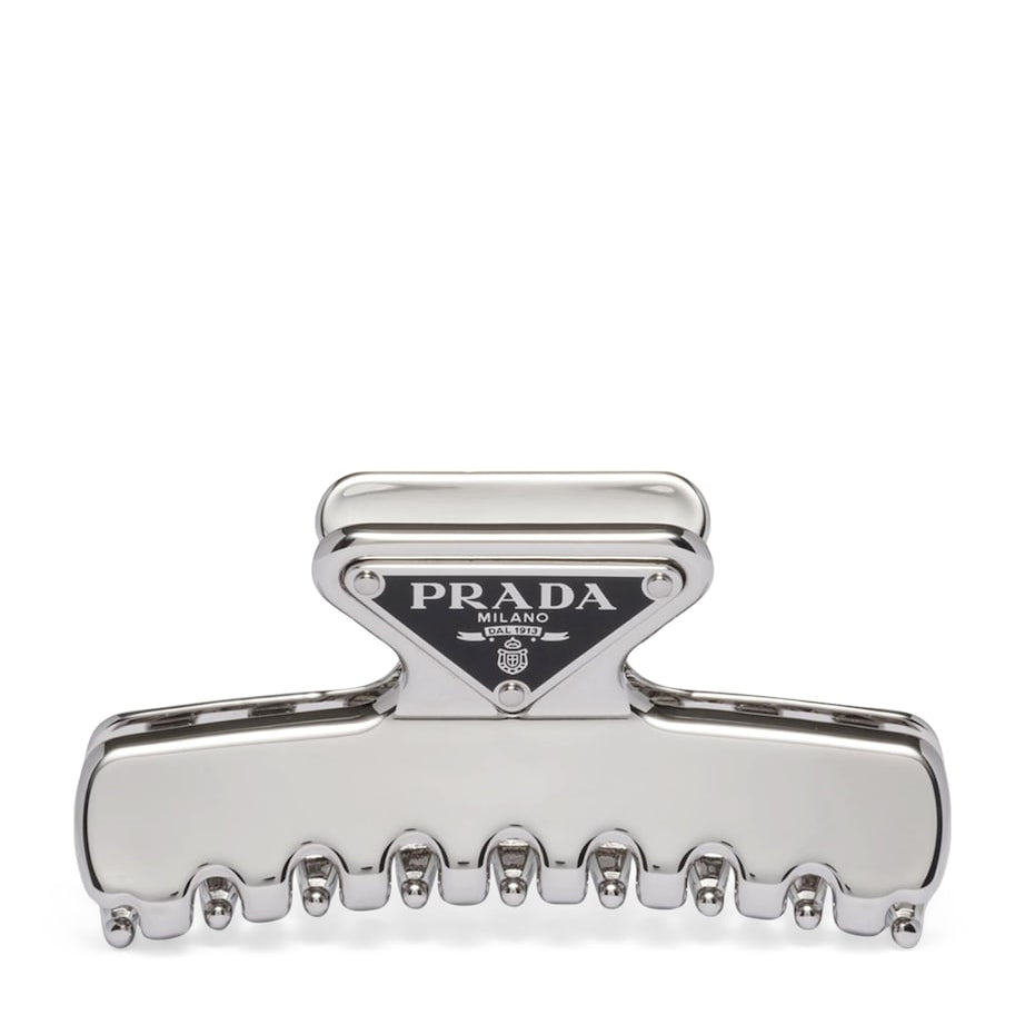 Metallic Triangle Logo Claw Clip