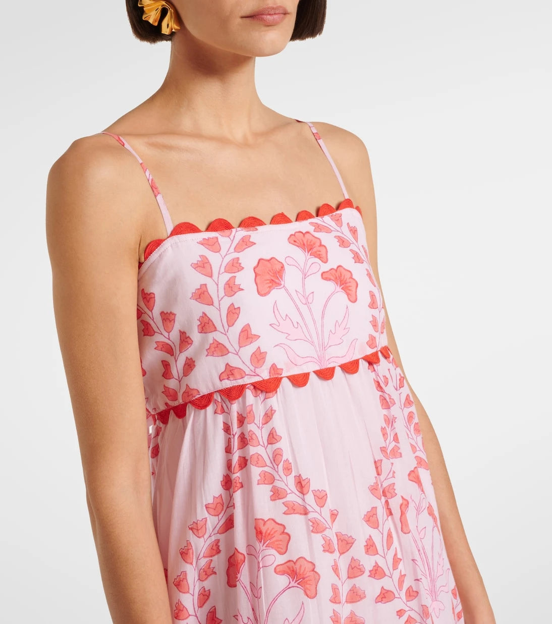 Juliet Dunn - Printed cotton midi dress