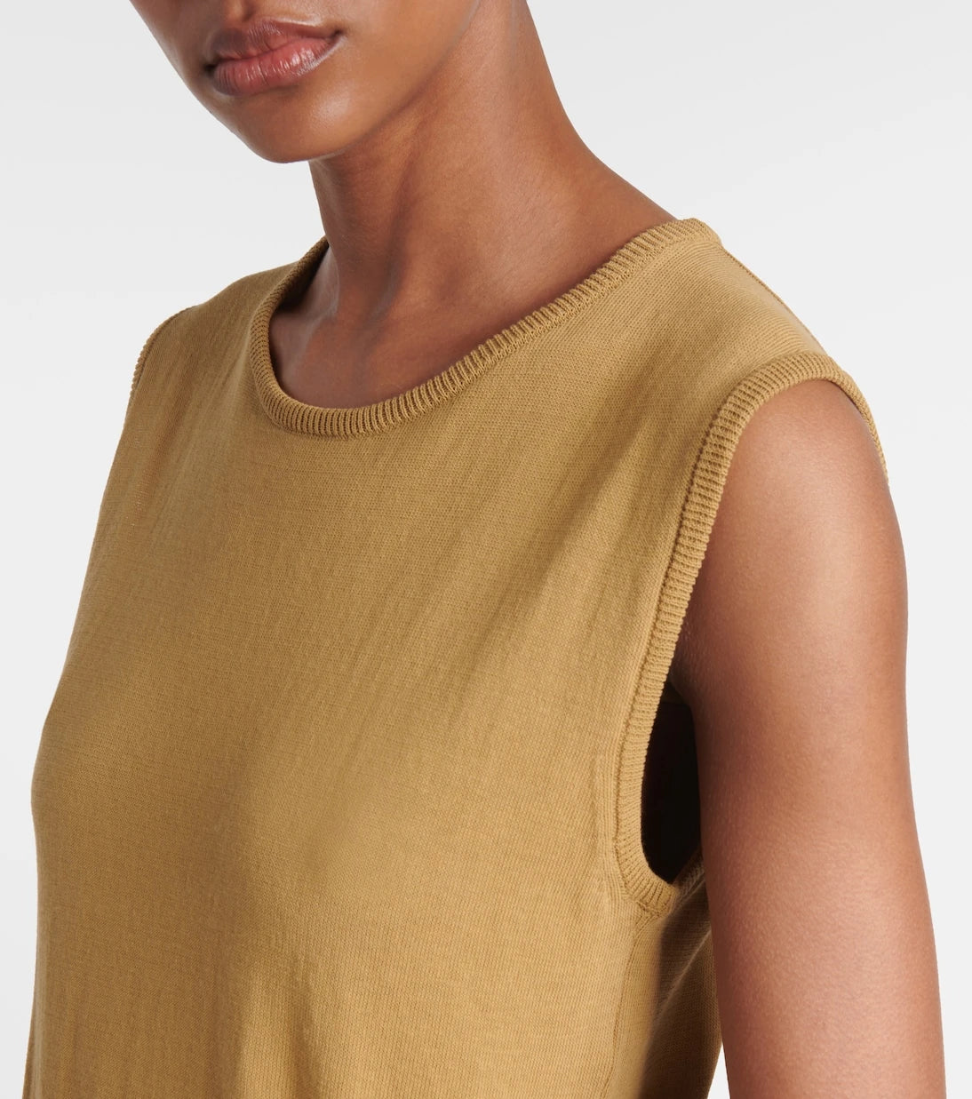 Lemaire - Knitted tie-detail cotton top