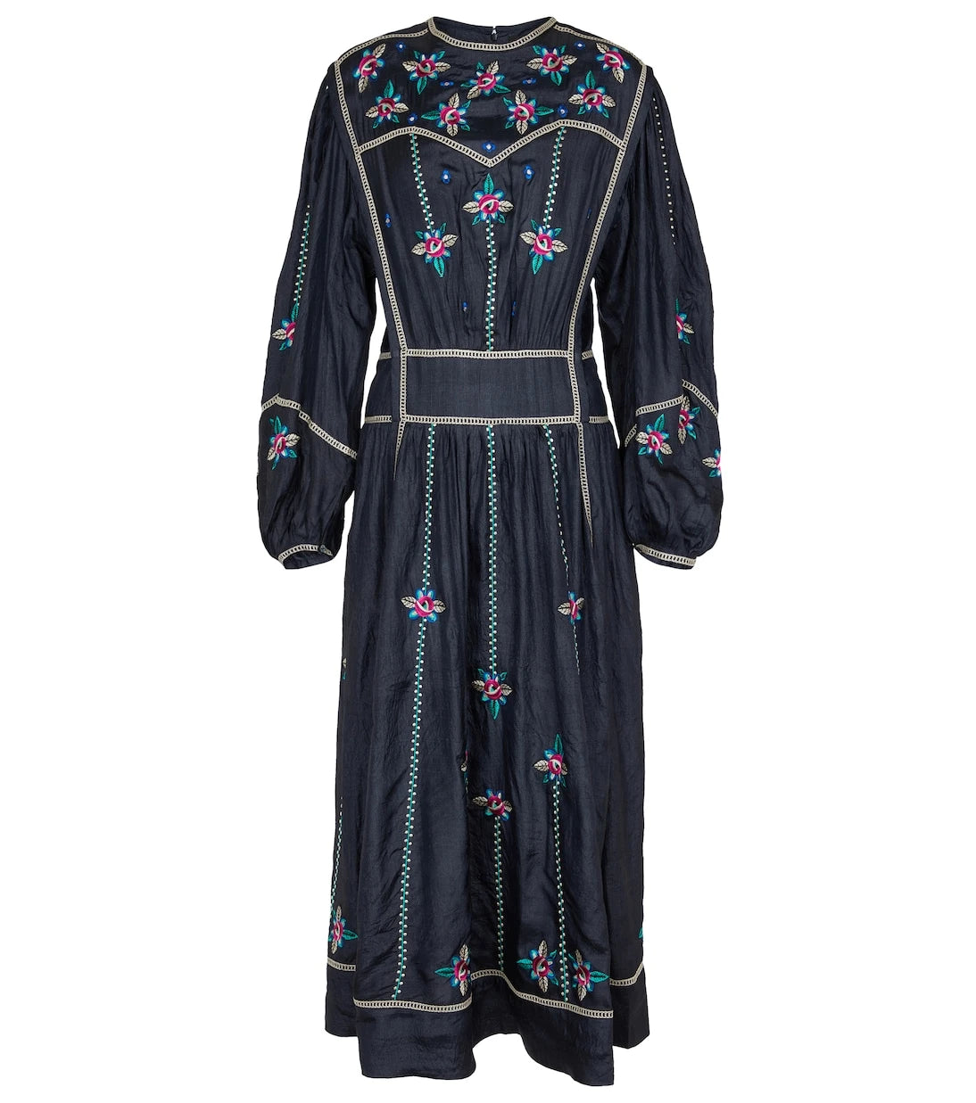 Isabel Marant - Caroline embroidered silk midi dress
