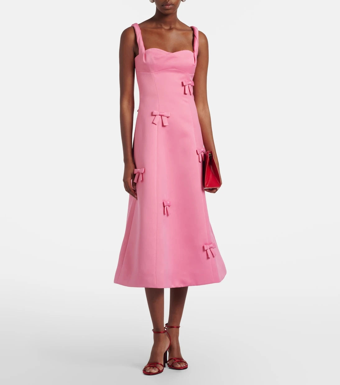 Leo Lin - Beatrice bow-detail midi dress