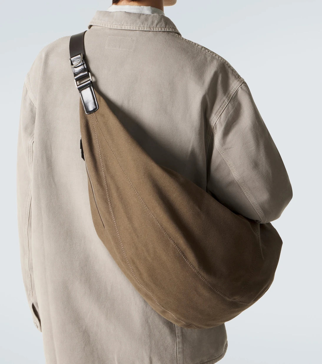 حقيبة كتف Lemaire - XL Quiver Clip من قماش القطن