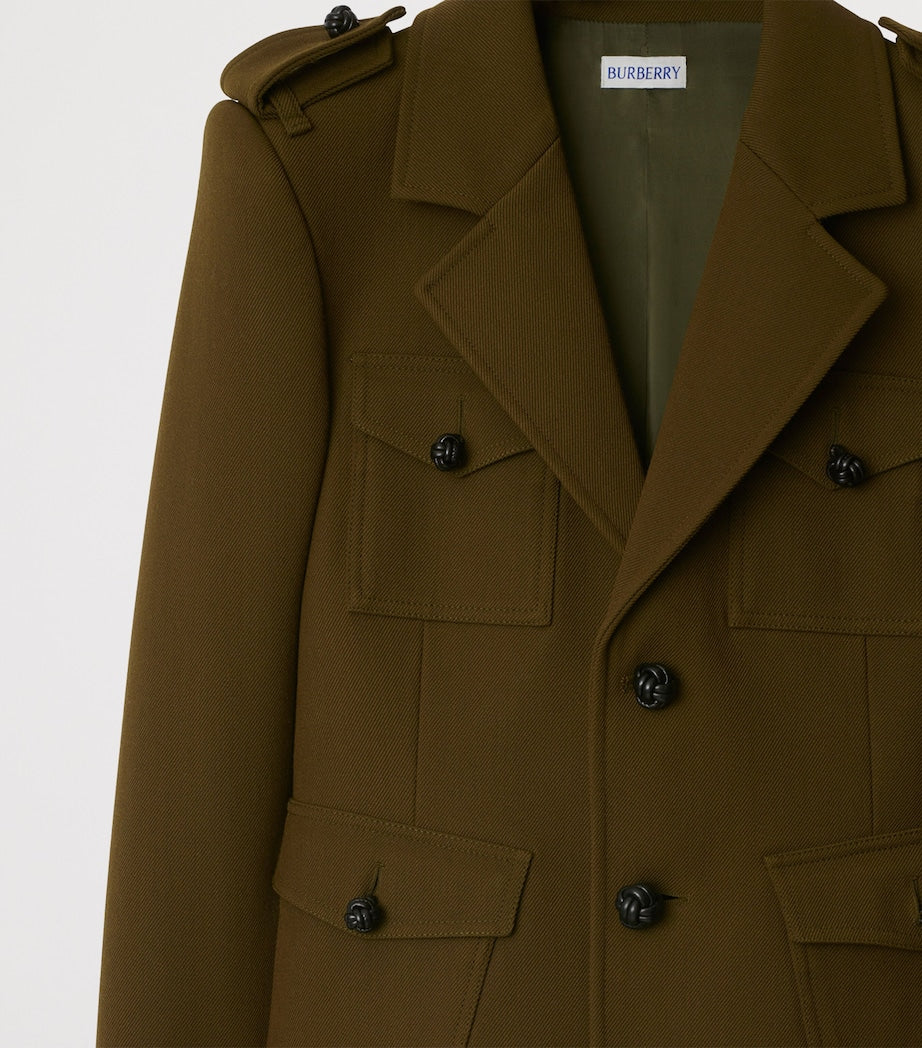 Burberry Brown Twill Tailored Jacket