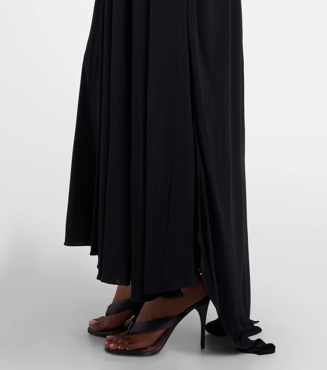 Alaïa - Draped jersey maxi dress