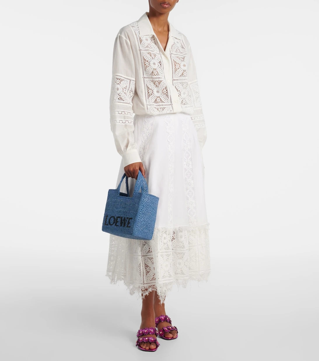 Loewe - Paula's Ibiza Loewe Font Small tote bag