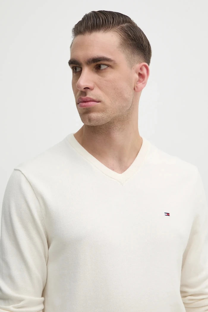 Tommy Hilfiger erkek pamuklu kazak