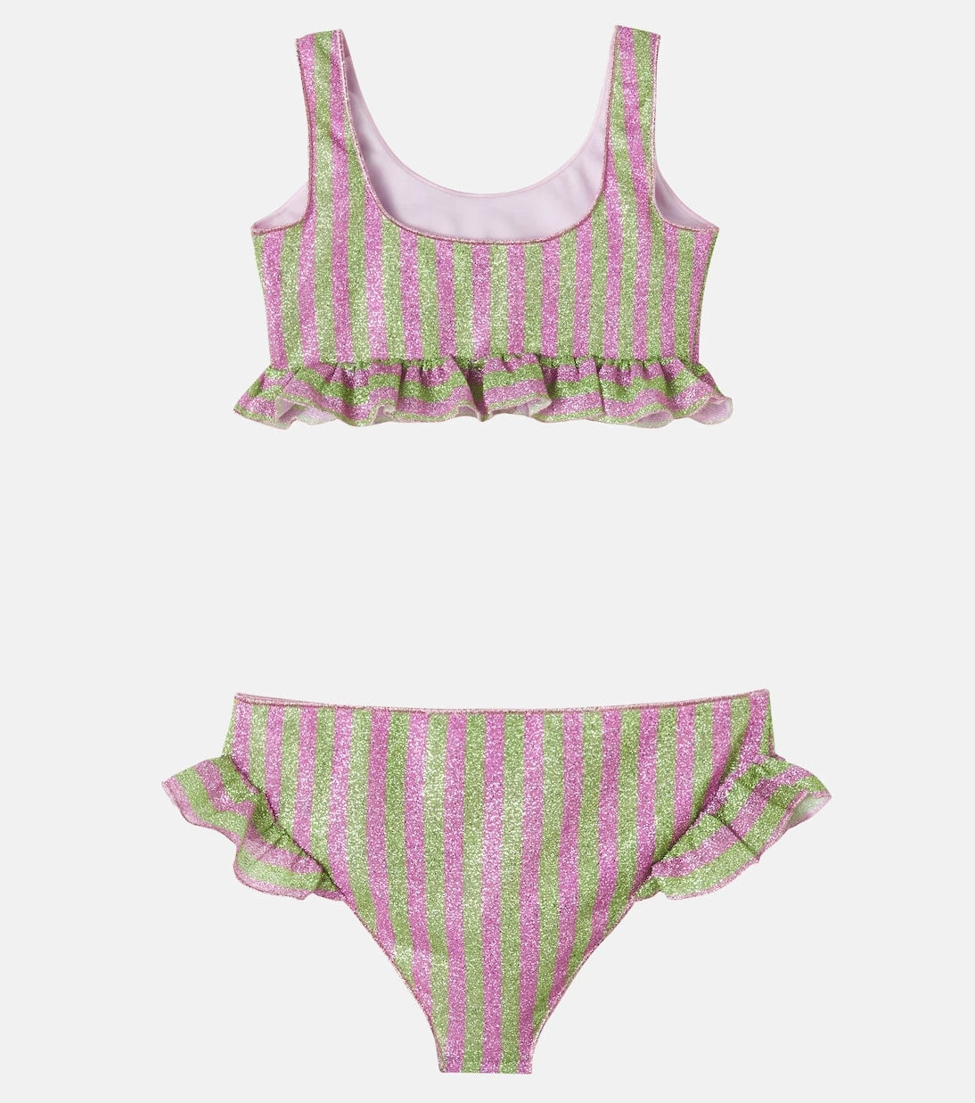 Oséree Kids - Osemini Lumière ruffled striped bikini
