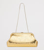 Jimmy Choo Gold Skylar Snake-Embossed Leather Clutch Bag