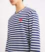Comme Des Garçons Play Heart Logo Striped T-Shirt