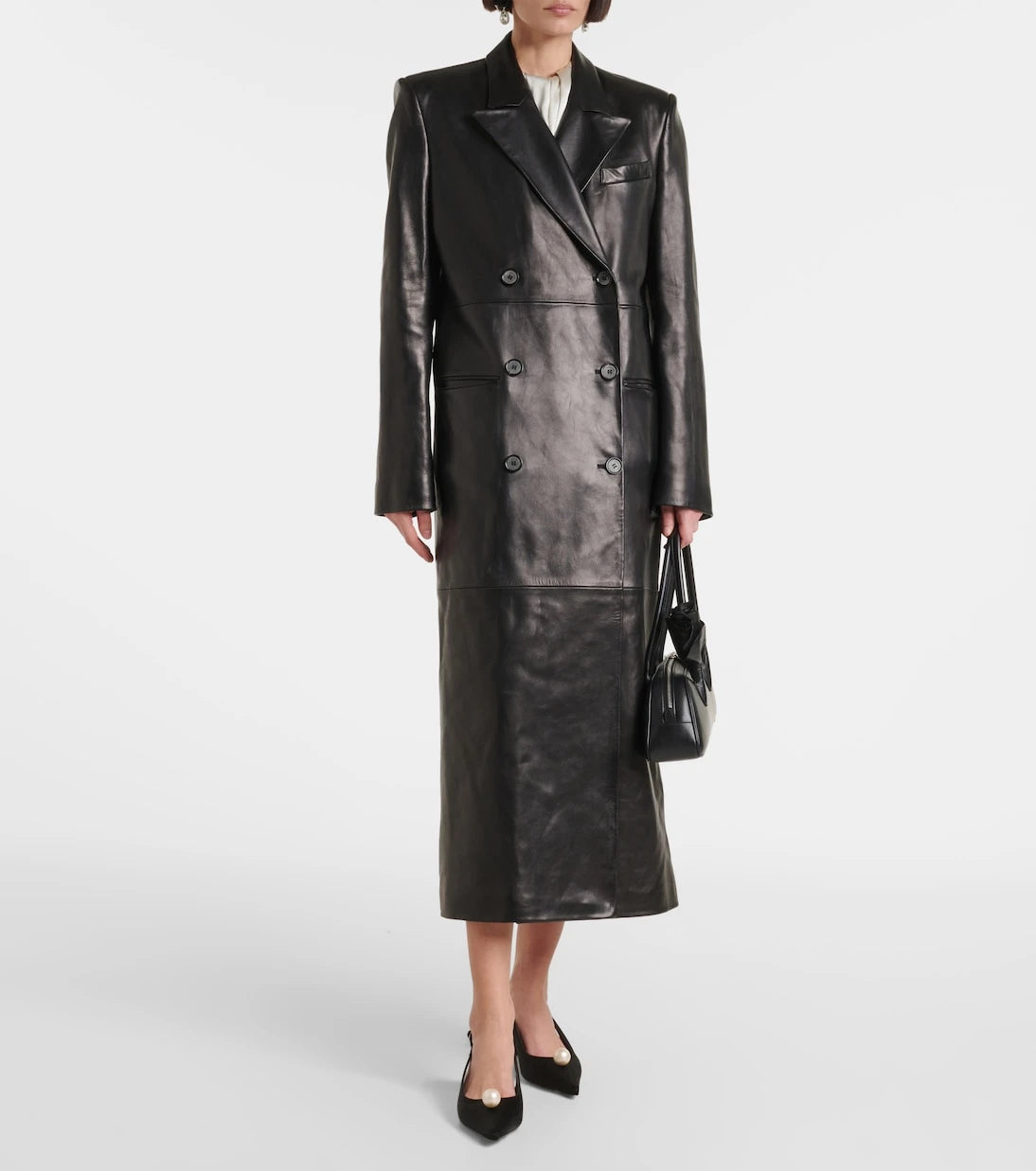 Magda Butrym - Double-breasted leather coat