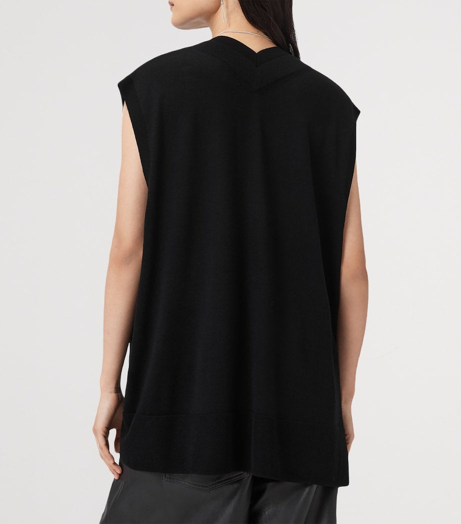 Jersey Studded Bern Tank Top BLACK