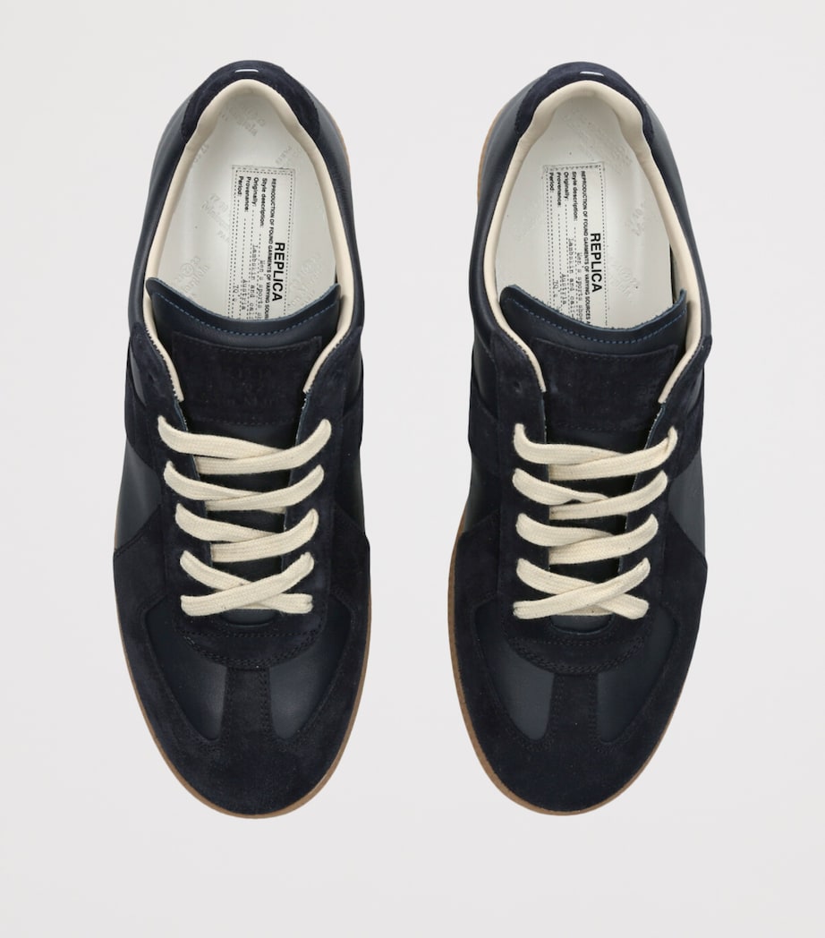 Leather-Suede Replica Sneakers