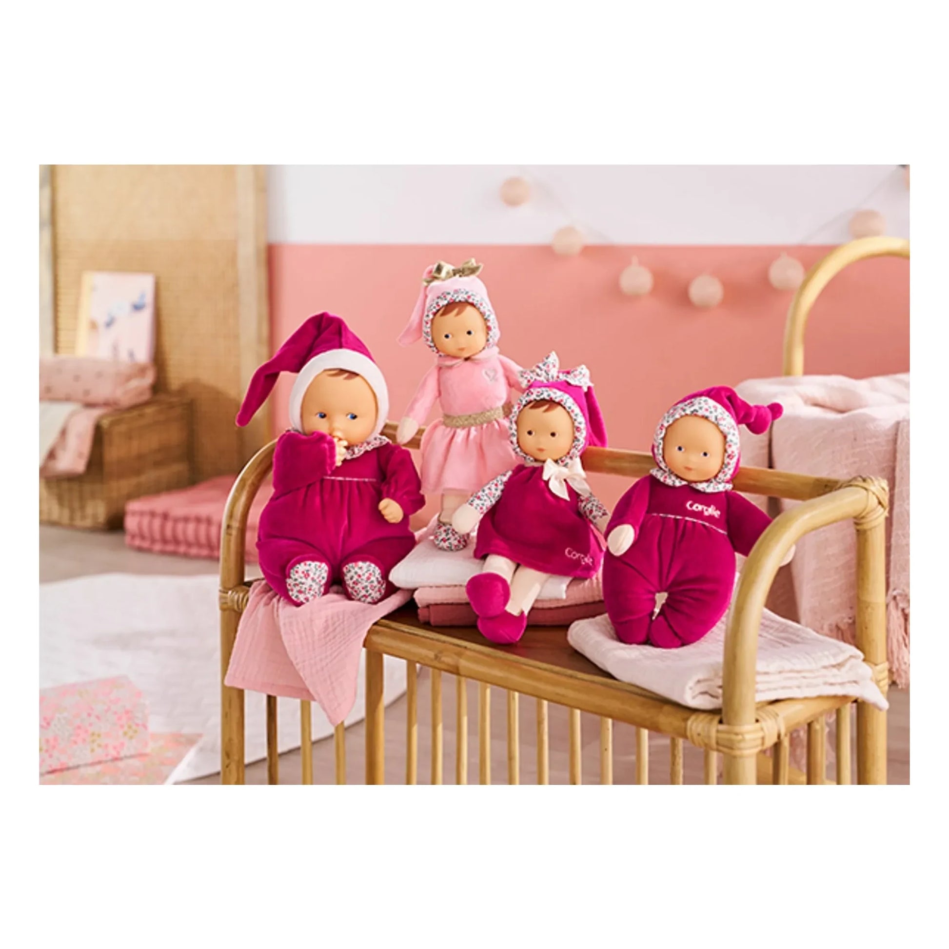Corolle - Babidoux - Pink Pomegranate Soft toy | Fuchsia