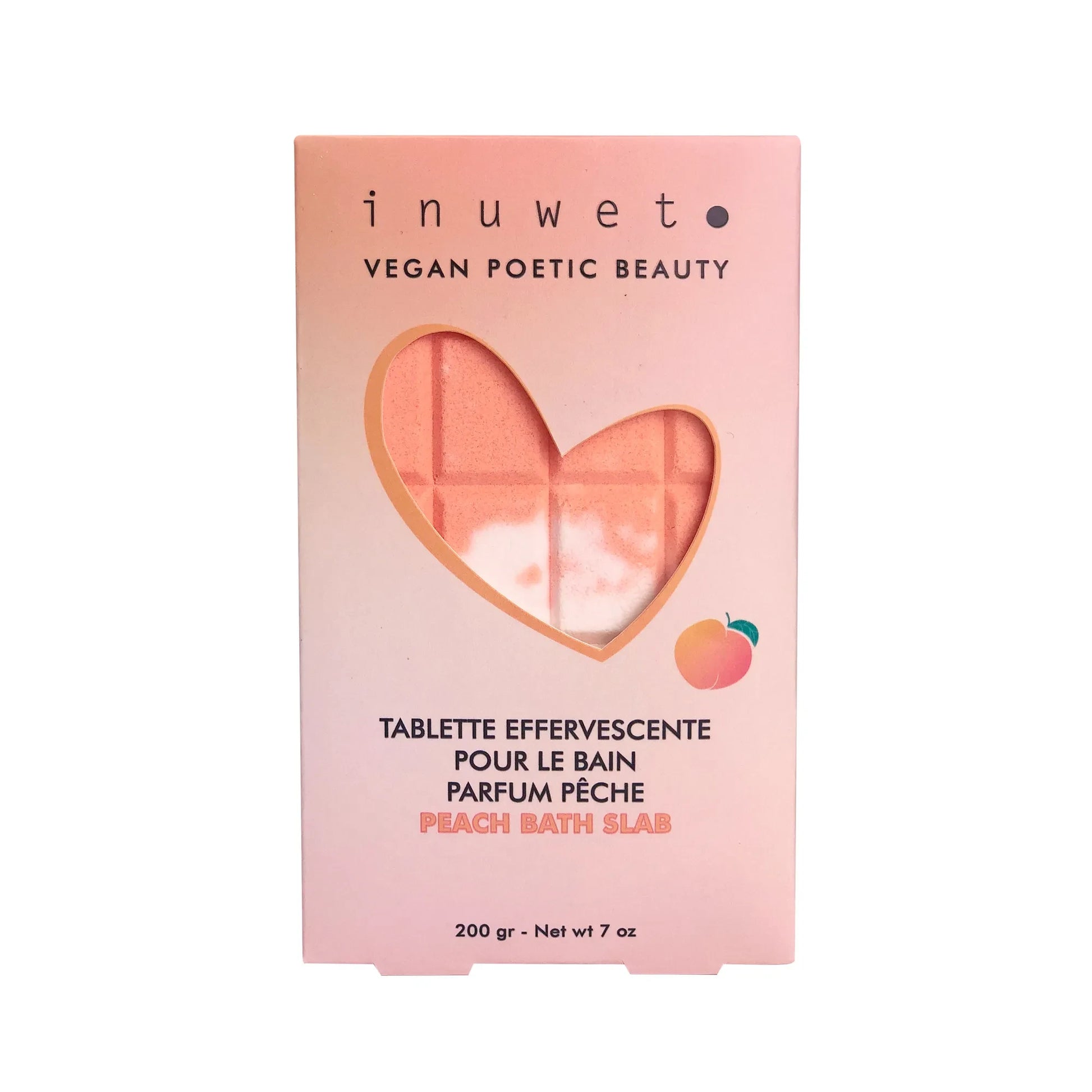 Inuwet - Shimmering Peach Bath Bar - 200 g