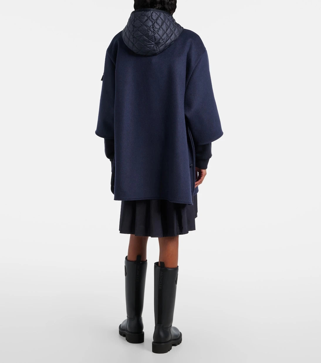 Moncler - Yün karışımı pelerin