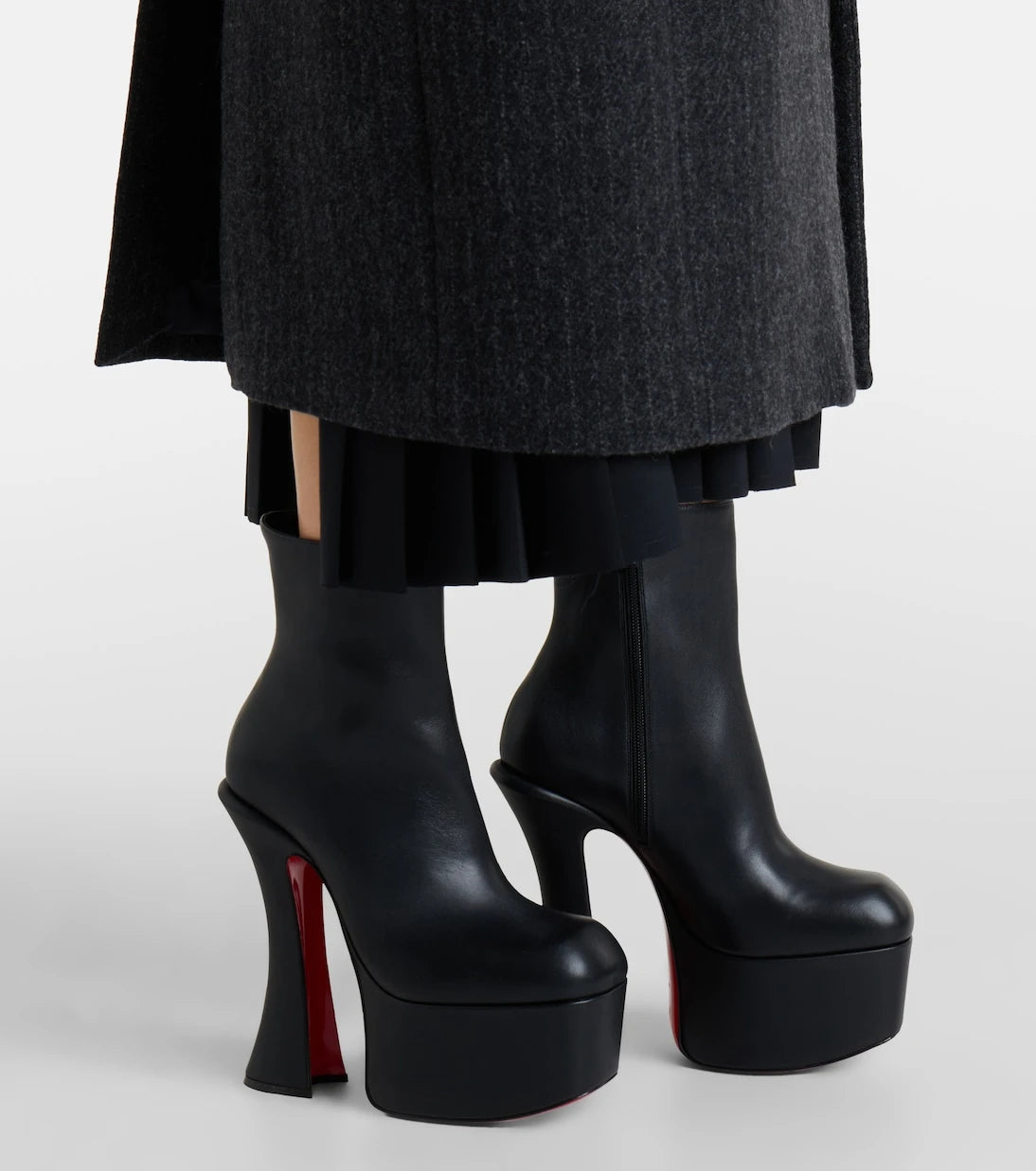 Christian Louboutin - Aquabootie 160 leather platform ankle boots