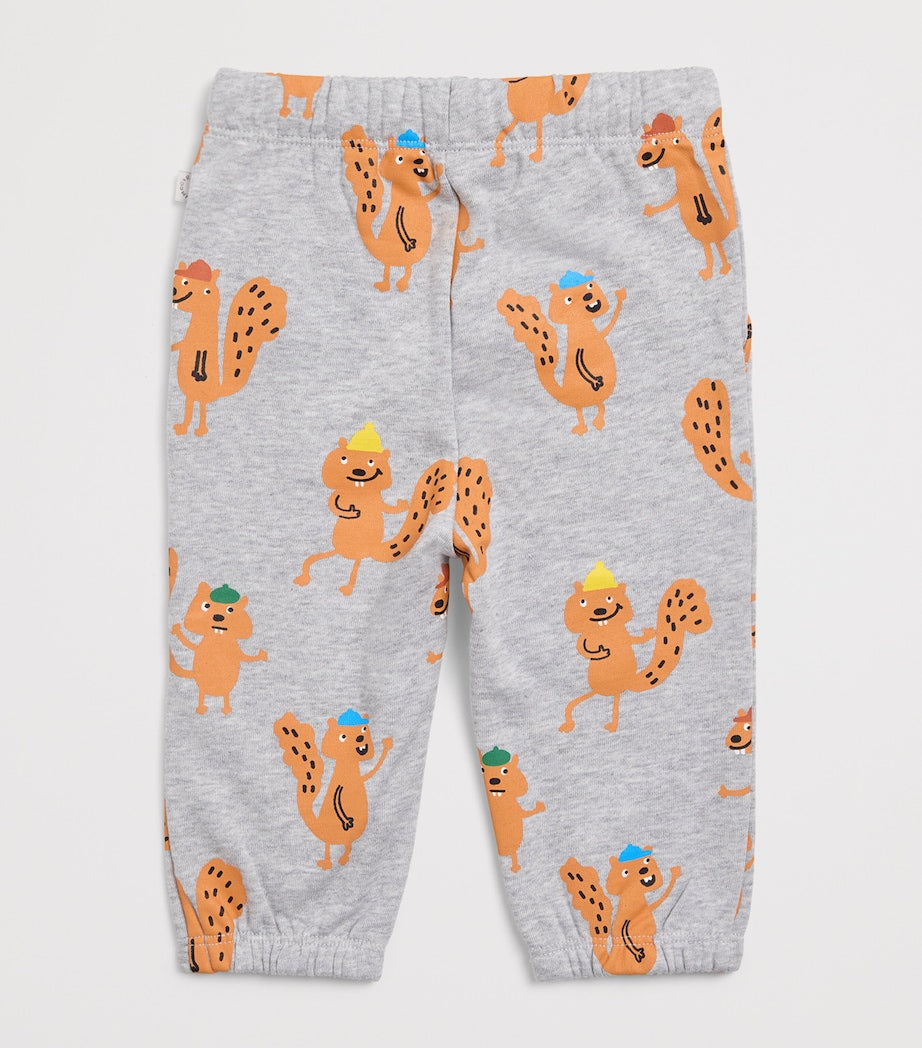 Stella McCartney Kids Organic Cotton Squirrel Sweatpants (3 Months-3 Years)