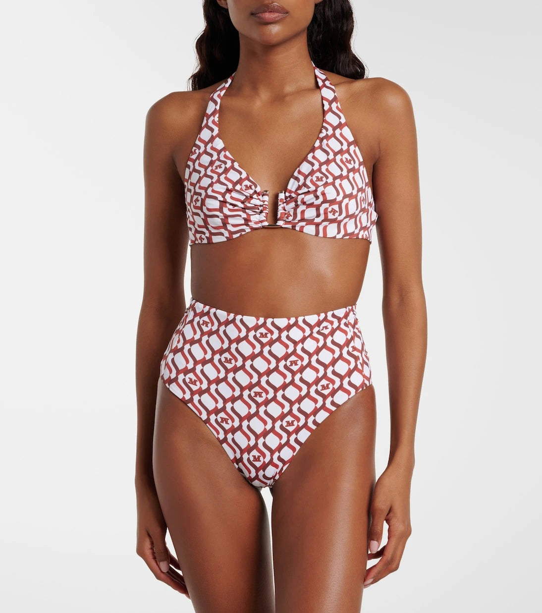 Max Mara - Stilla printed high-rise bikini bottoms