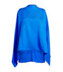 Blue Silk Oversized Cape