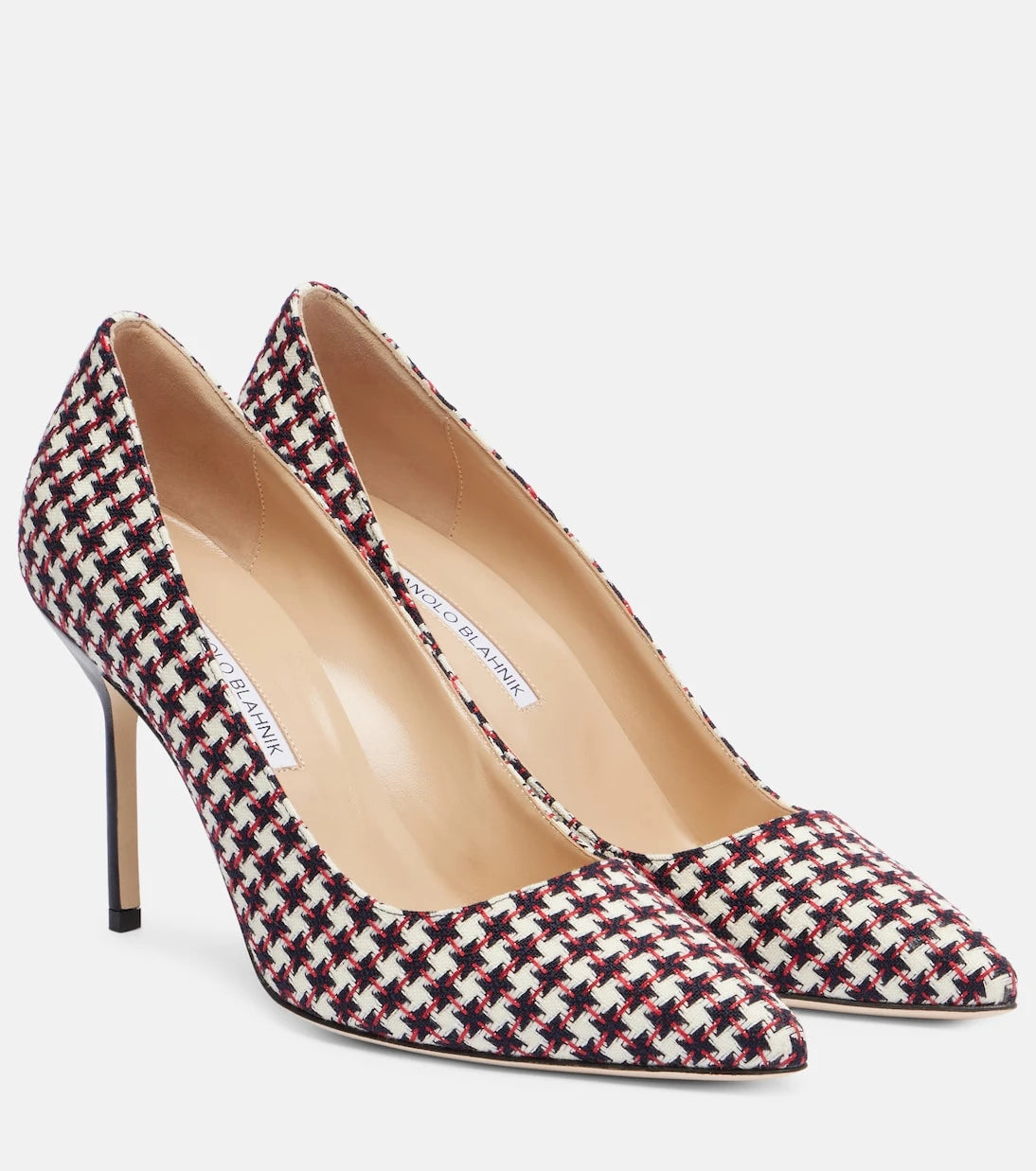 Manolo Blahnik - BB 90 houndstooth pumps