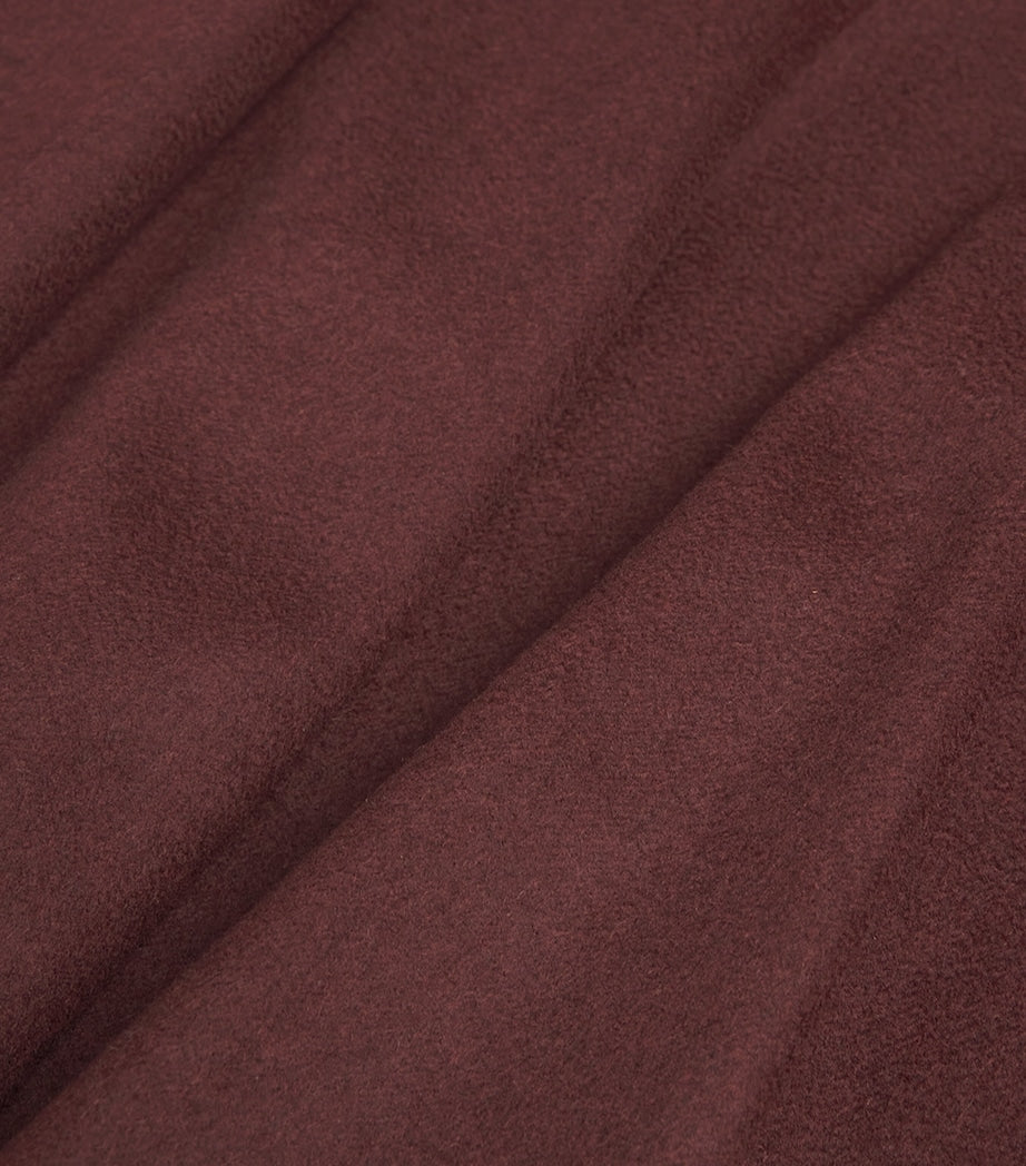 Red Camel Wool Mini Skirt