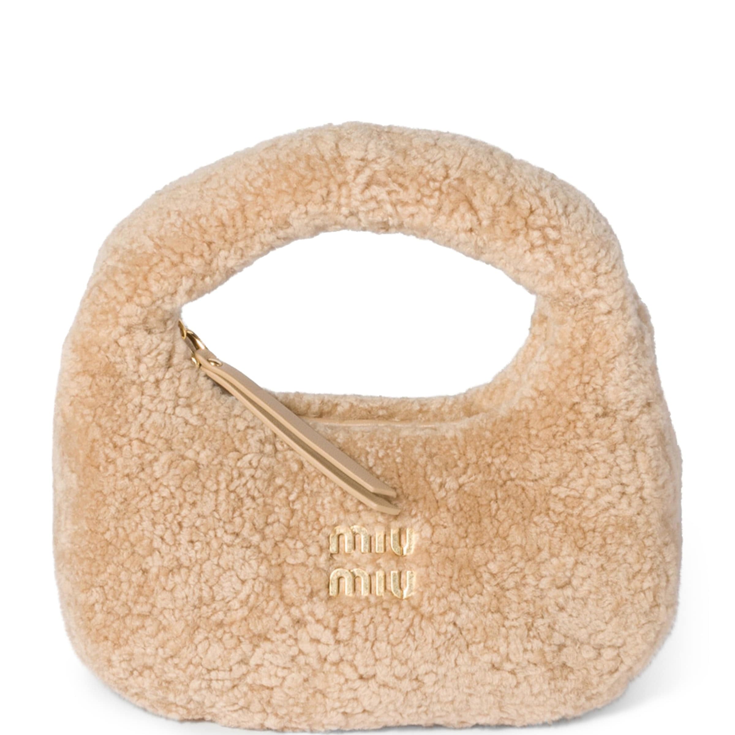 Mini Shearling Wander Top-Handle Bag