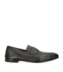 Zegna Leather-Cashmere L'Asola SECONDSKIN Loafers