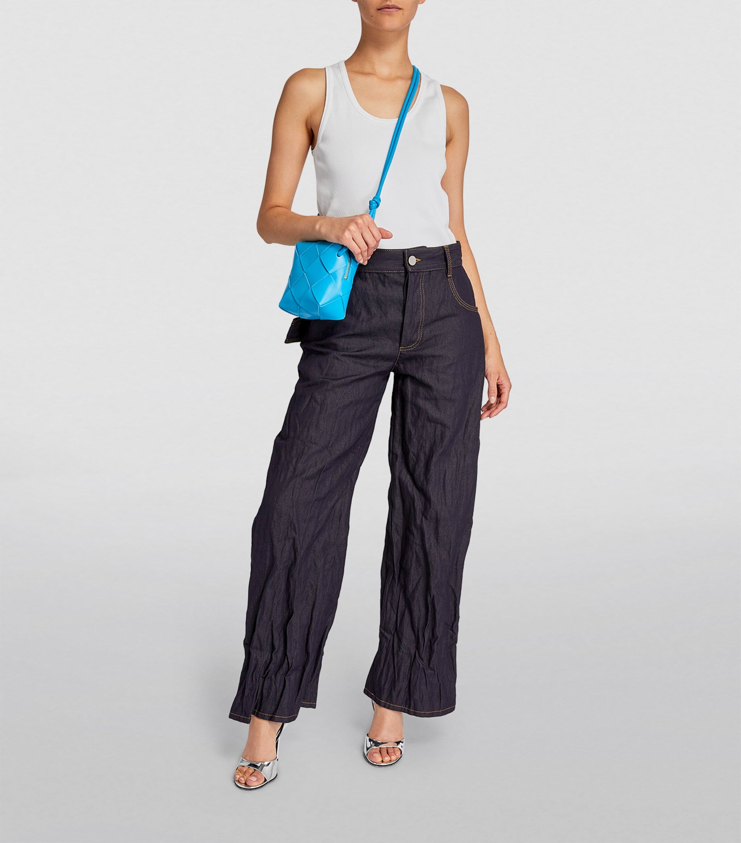 Bottega Veneta White Stretch-Cotton Tank Top