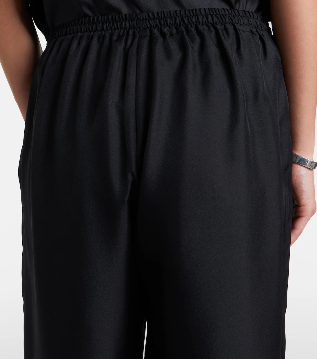 Asceno - Aurelia silk wide-leg pants