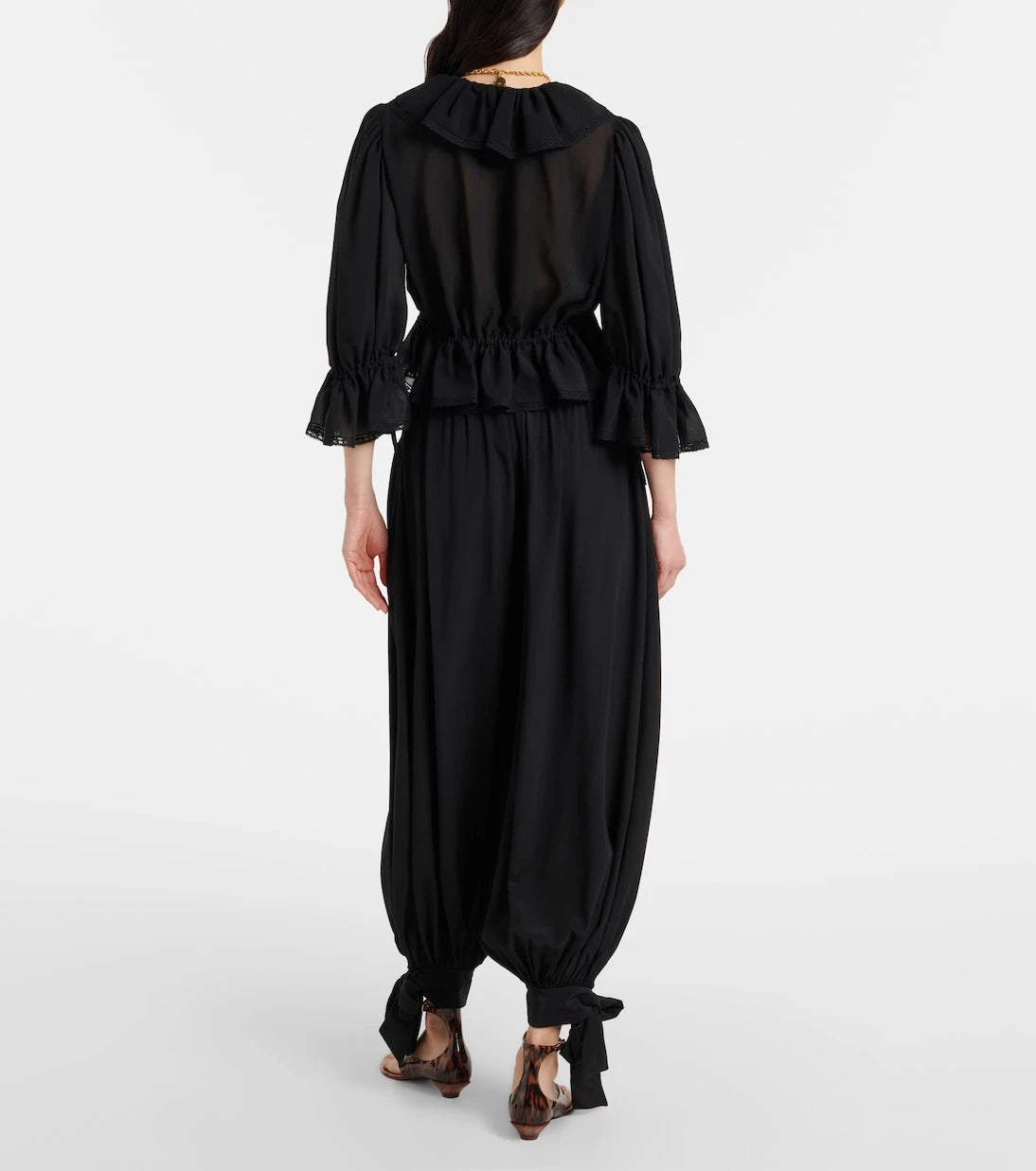 Chloé - Silk crêpe de chine balloon pants