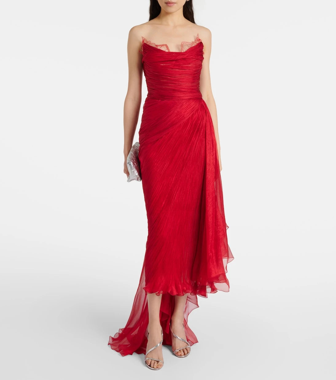 Maria Lucia Hohan - Jolie ruched silk bustier gown