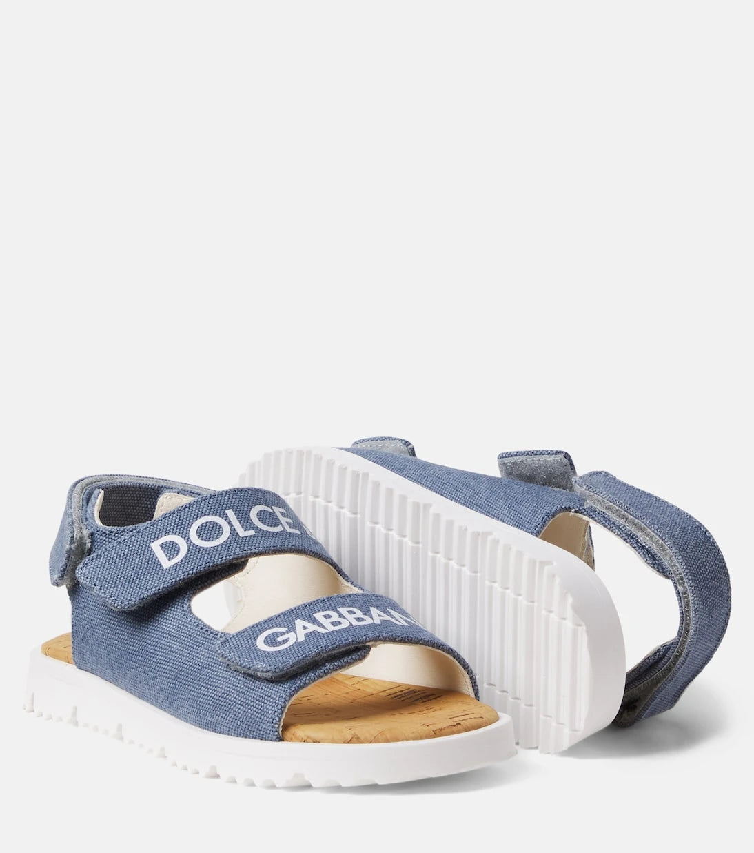 Dolce&Gabbana Kids - صنادل بشعار العلامة التجارية