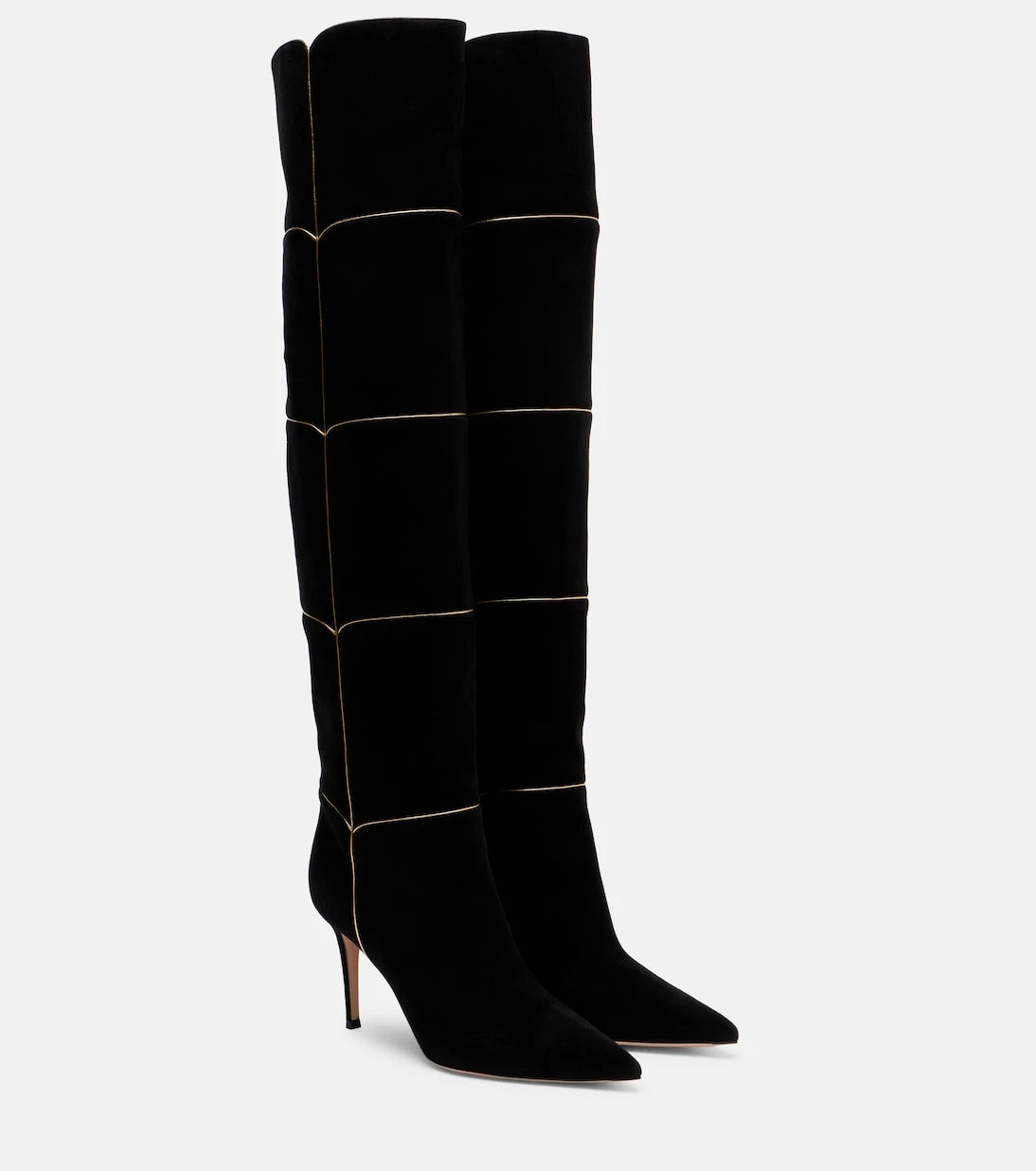 Gianvito Rossi - Cuissard 85 suede knee-high boots