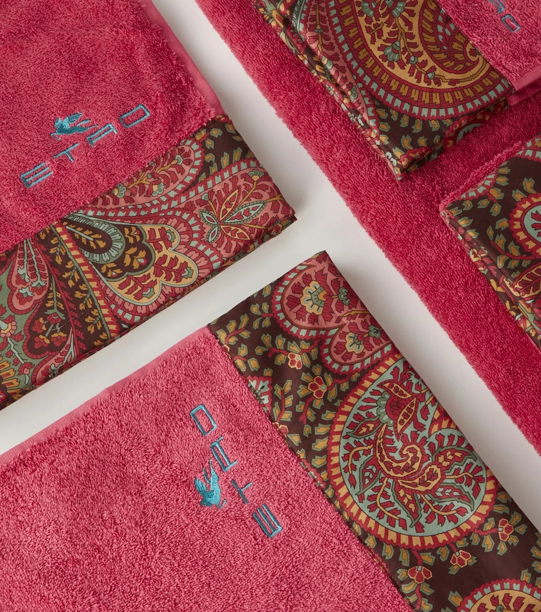 Etro - Set of 5 cotton terry towels
