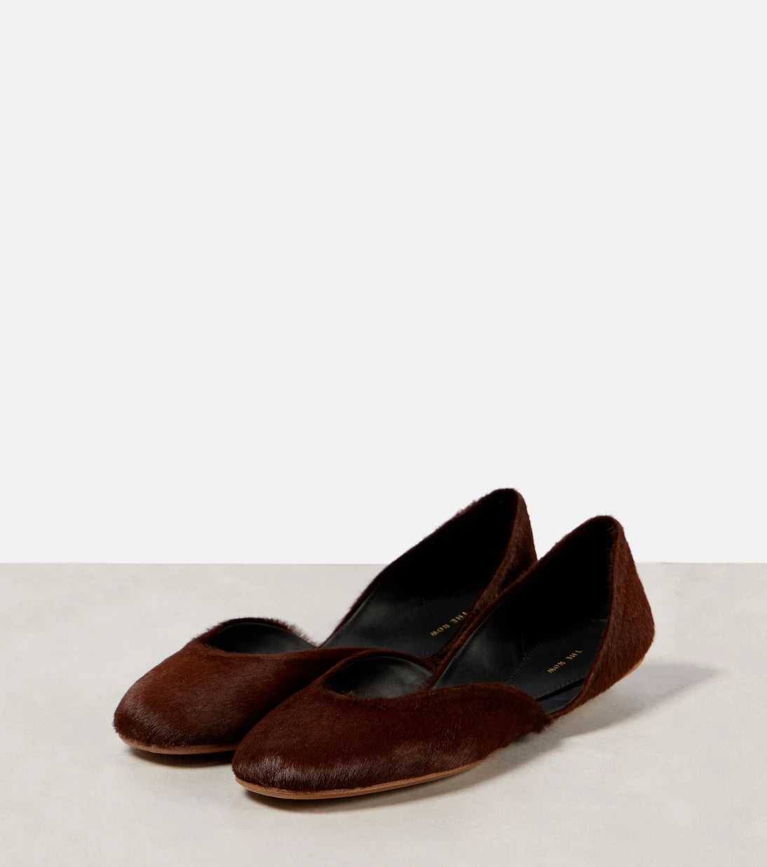 The Row - Gemma calf hair ballet flats