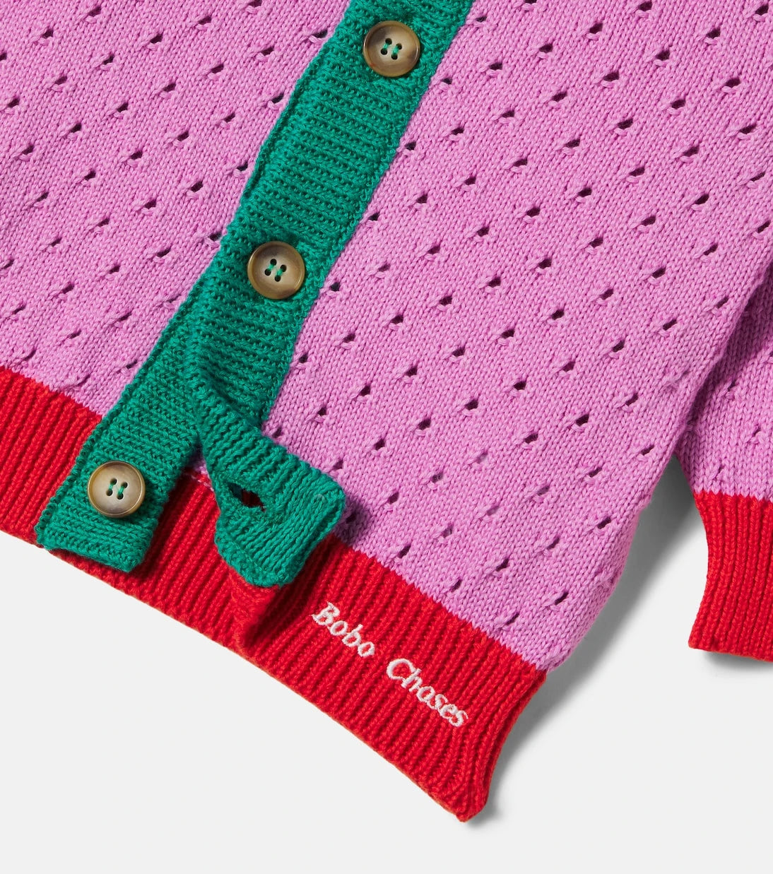 Bobo Choses - Baby open-knit cotton cardigan