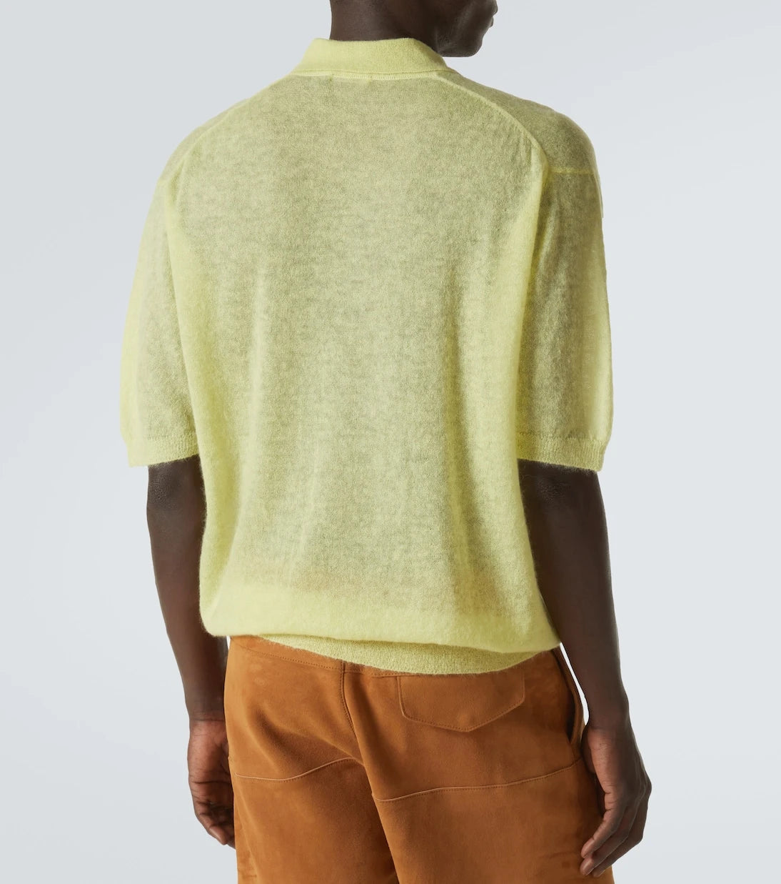 Auralee - Mohair-blend polo sweater