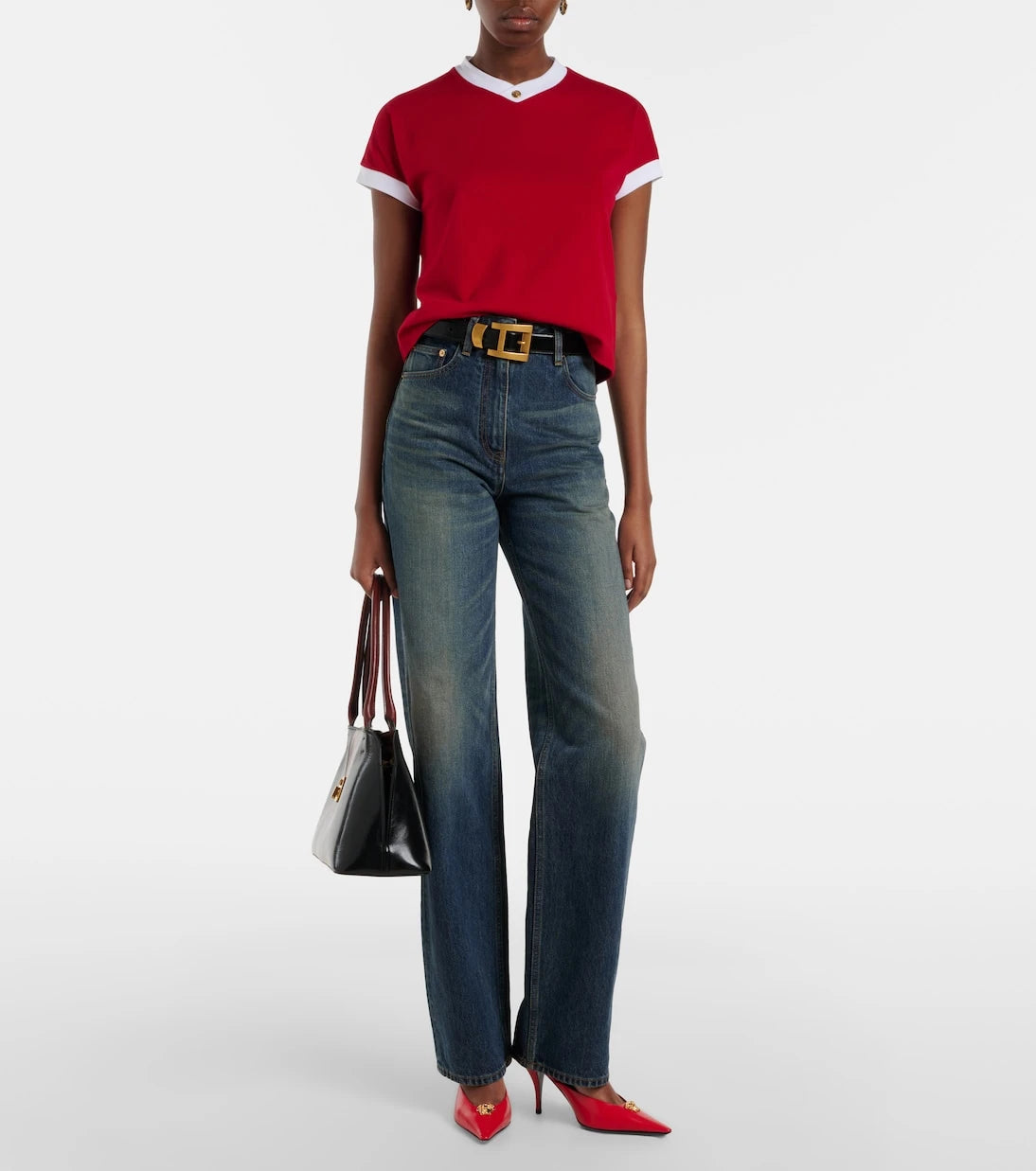 Versace - Medusa cotton-blend jersey T-shirt