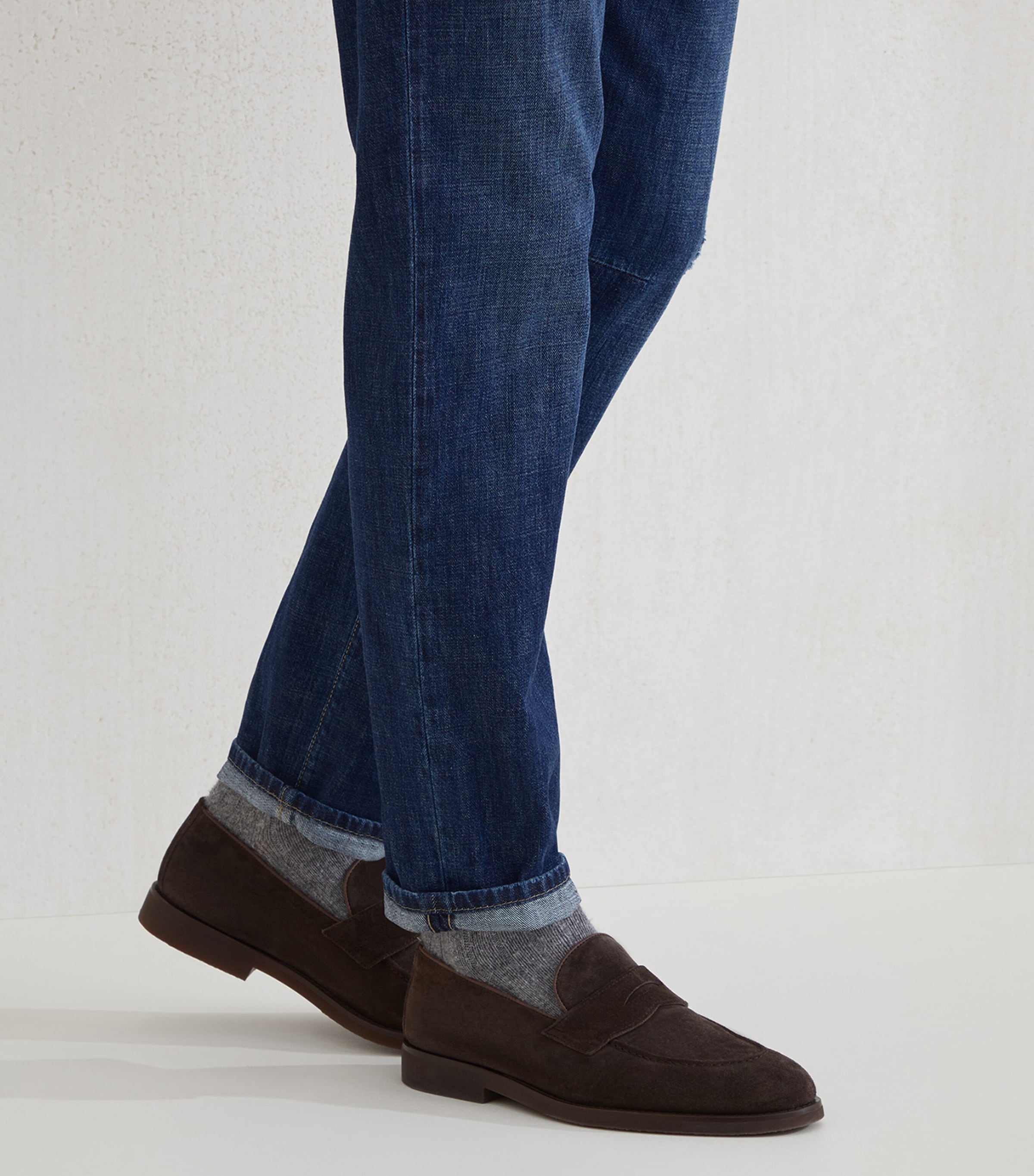 Brunello Cucinelli Suede Loafer Sneakers