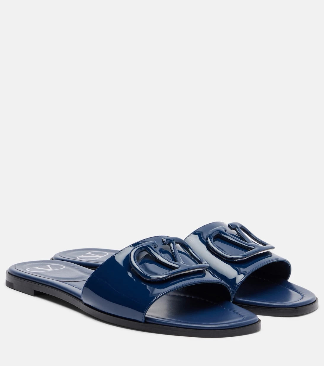 Valentino Garavani - VLogo patent leather slides