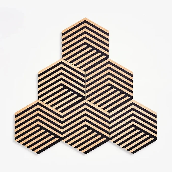 Areaware Tiles 9 x 8,5 cm (6 Parça) Masa Altlığı Seti