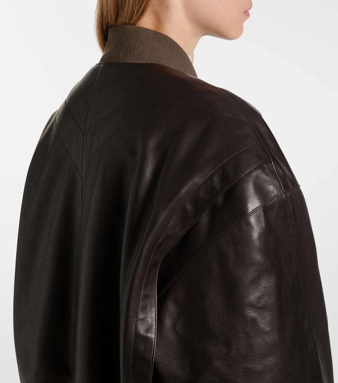 The Row - Morisel leather bomber jacket
